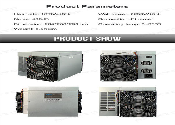 Nuevo KDA minero 18T 2250W de Goldshell KD5 del minero del metal