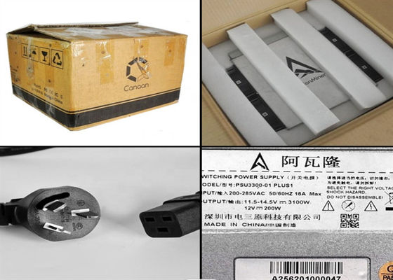 Hardware Crypto usado de la explotación mineroa de Avalon 1166 75TH/S 3196W Asic de la rafadora de BTC