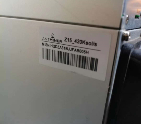 Minero Machine Used 420Ksol/S 1510W de Bitmain Antminer Z15 ZEC